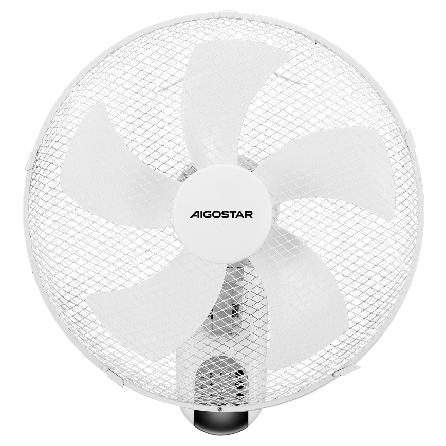 Aigostar -  Wandventilator 45W/230V wit + afstandsbediening