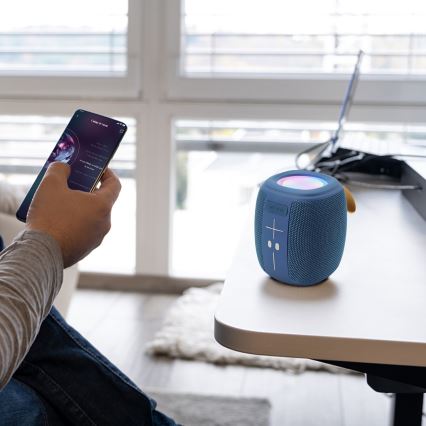 AKAI ABTS-V5 BL - Enceinte sans fil avec microphone 3W/1200 mAh bleu