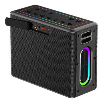 AKAI ABTSW-120 - Draadloze luidspreker met twee microfoons 80W/4000 mAh IPX6