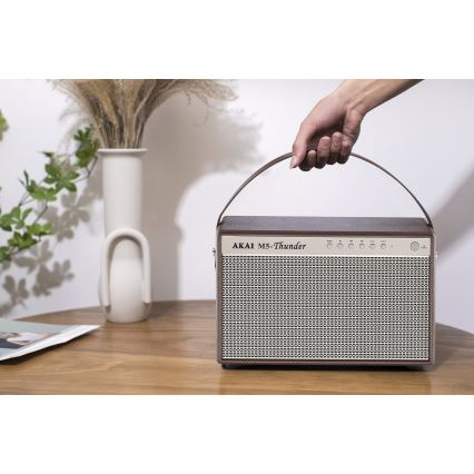 AKAI M5 THUNDER COFFEE - Draadloze luidspreker 70W/8000 mAh