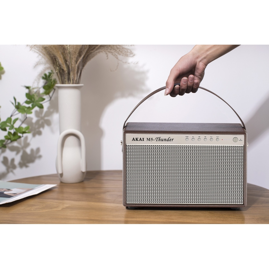 AKAI M5 THUNDER COFFEE - Enceinte sans fil 70 W / 8000 mAh