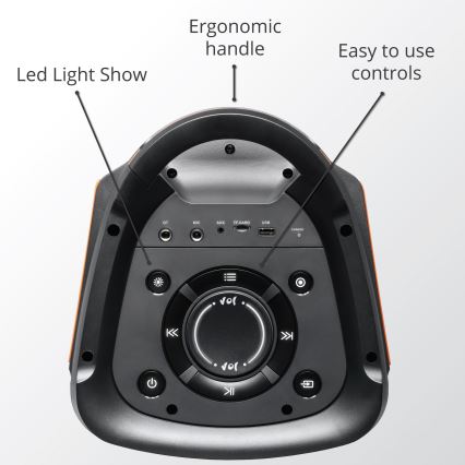 AKAI PARTY BOX 810 - Draadloze luidspreker 65W/230V 5000 mAh + afstandsbediening