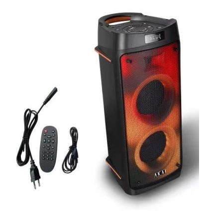 AKAI PARTY BOX 810 - Enceinte sans fil 65W/230V 5000 mAh + télécommande
