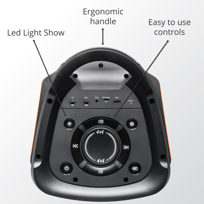 AKAI PARTY BOX 810 - Enceinte sans fil 65W/230V 5000 mAh + télécommande