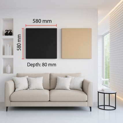 Akoestisch panel SILENCE 58x58 cm beige