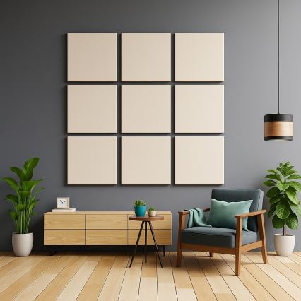 Akoestisch panel SILENCE 58x58 cm crème