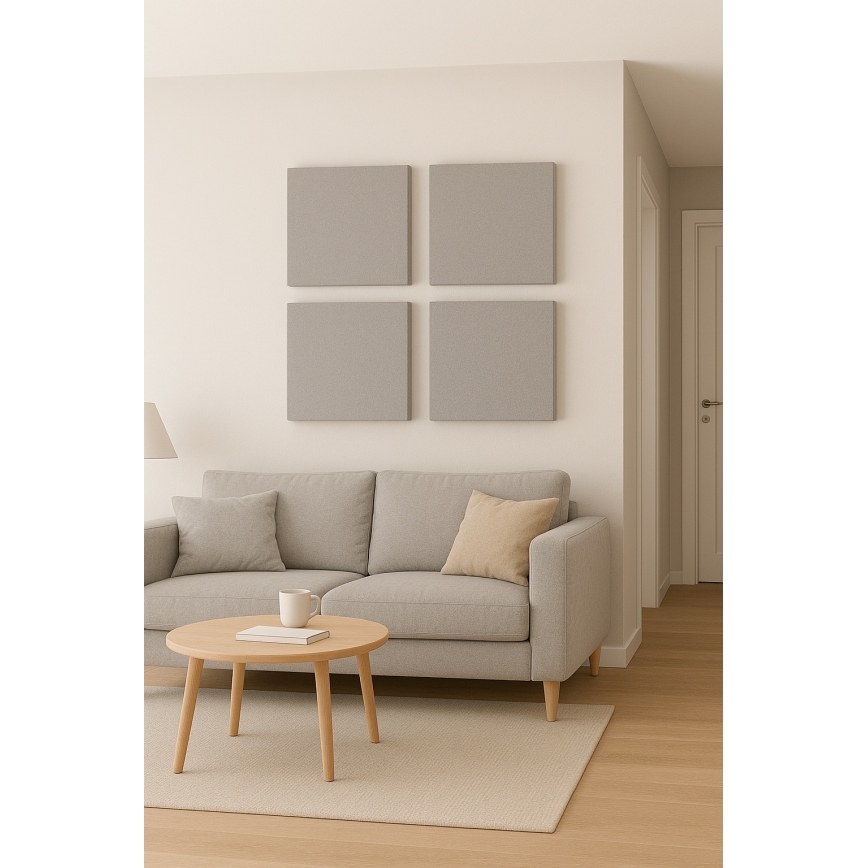 Akoestisch panel SILENCE 58x58 cm grijs
