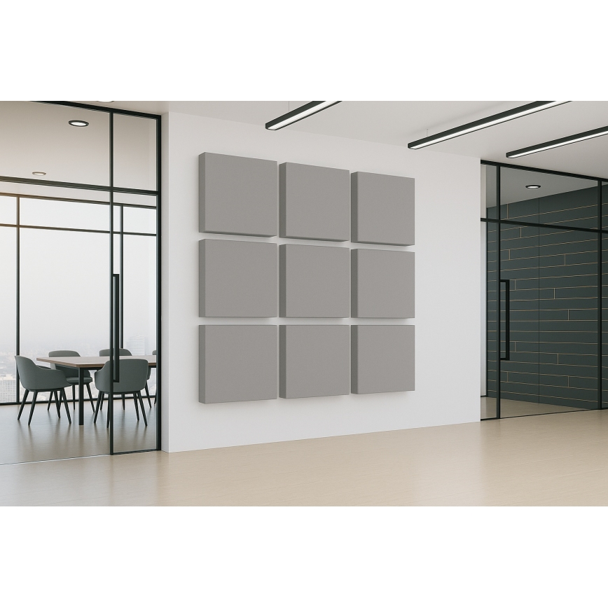 Akoestisch panel SILENCE 58x58 cm grijs