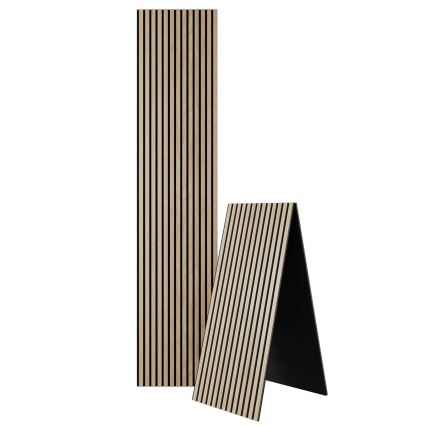 Akoestisch wandpaneel VASALUND 240x52 cm eiken