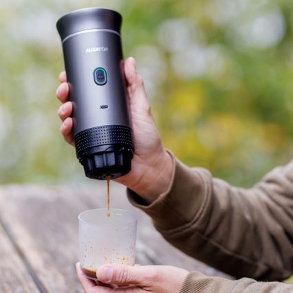 Aligator ACM002 - Cafetière de voyage rechargeable PortaCaffé 3 en 1 72W/7500 mAh gris