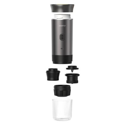 Aligator ACM002 - Cafetière de voyage rechargeable PortaCaffé 3 en 1 72W/7500 mAh gris