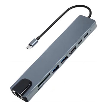 Aligator AHUB001 - hub USB-C 8 en 1