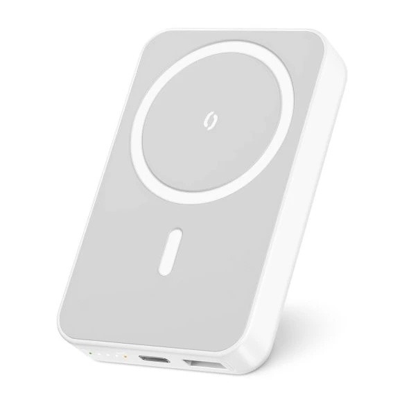 Aligator AMS04WT - Powerbank met Qi- en MagSafe-draadloos opladen, 10000 mAh, 15W Power Delivery, zwart