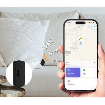 Aligator APD001 - Life Tag locatie-tracker 1xCR2032 IP65 zwart