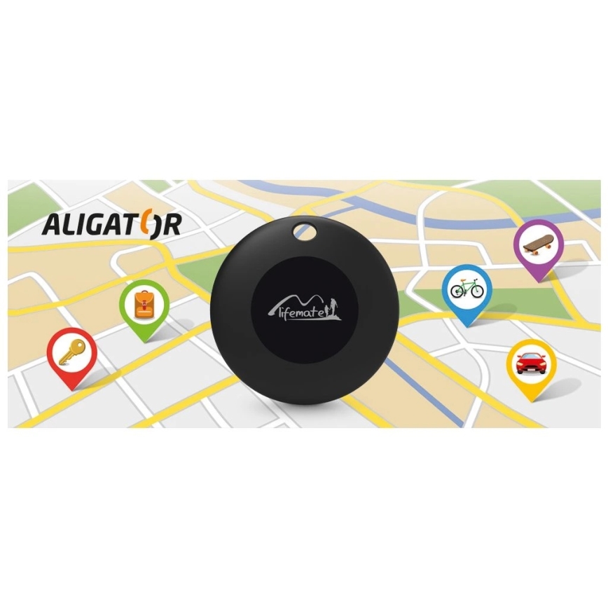 Aligator APD001 - Life Tag locatie-tracker 1xCR2032 IP65 zwart
