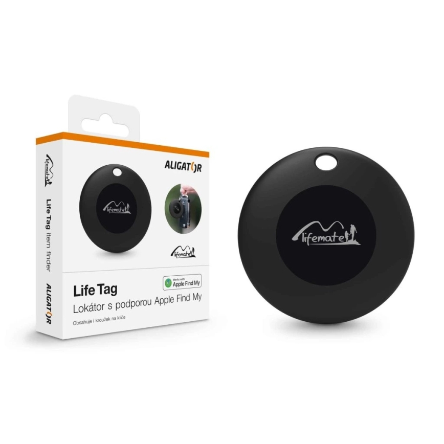Aligator APD001 - Life Tag locatie-tracker 1xCR2032 IP65 zwart