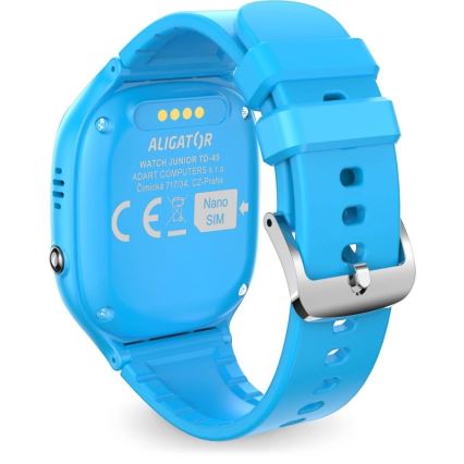 Aligator AW11BE - Smartwatch Watch Junior 2 450 mAh IP67 Wi‑Fi blauw