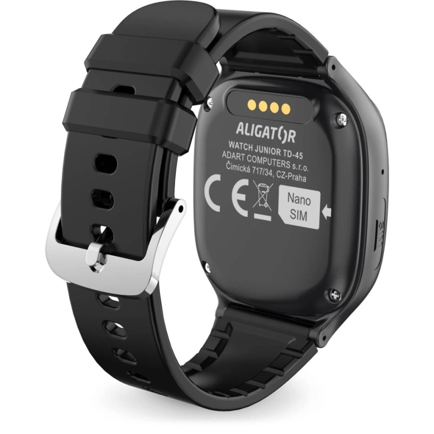 Aligator AW11BK - Montre connectée Watch Junior 2 450 mAh IP67 Wi-Fi noire