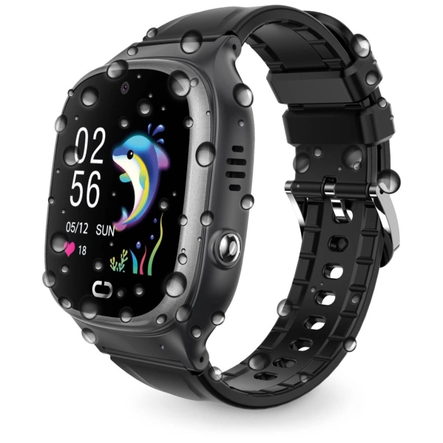 Aligator AW11BK - Smartwatch Watch Junior 2 450 mAh IP67 Wi‑Fi zwart