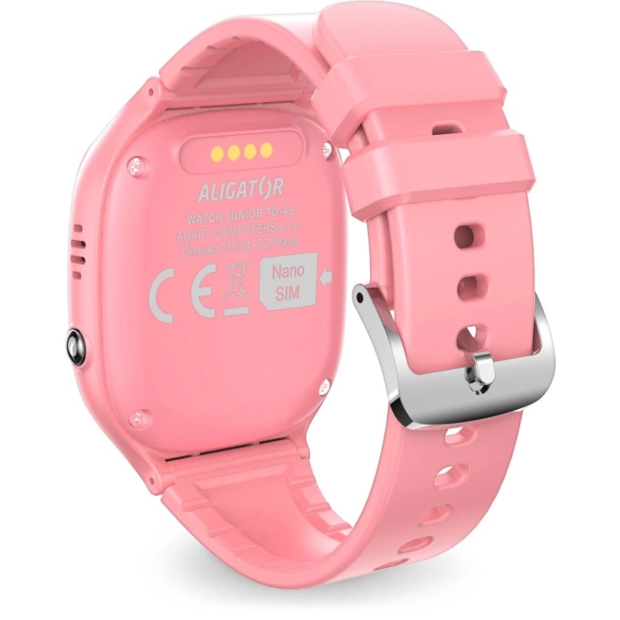 Aligator AW11PK - Montre connectée Watch Junior 2 450 mAh IP67 Wi‑Fi rose