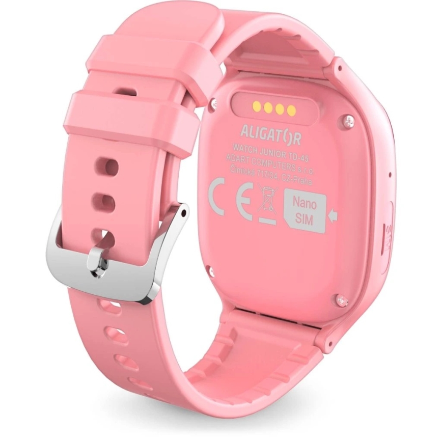 Aligator AW11PK - Montre connectée Watch Junior 2 450 mAh IP67 Wi‑Fi rose