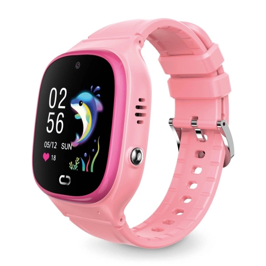 Aligator AW11PK - Montre connectée Watch Junior 2, batterie 450 mAh, certification IP67, Wi‑Fi, rose