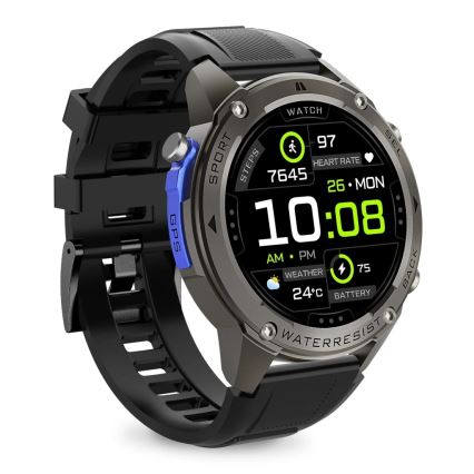 Aligator AW12BK - Montre connectée Watch GPS 500 mAh IP69K noire