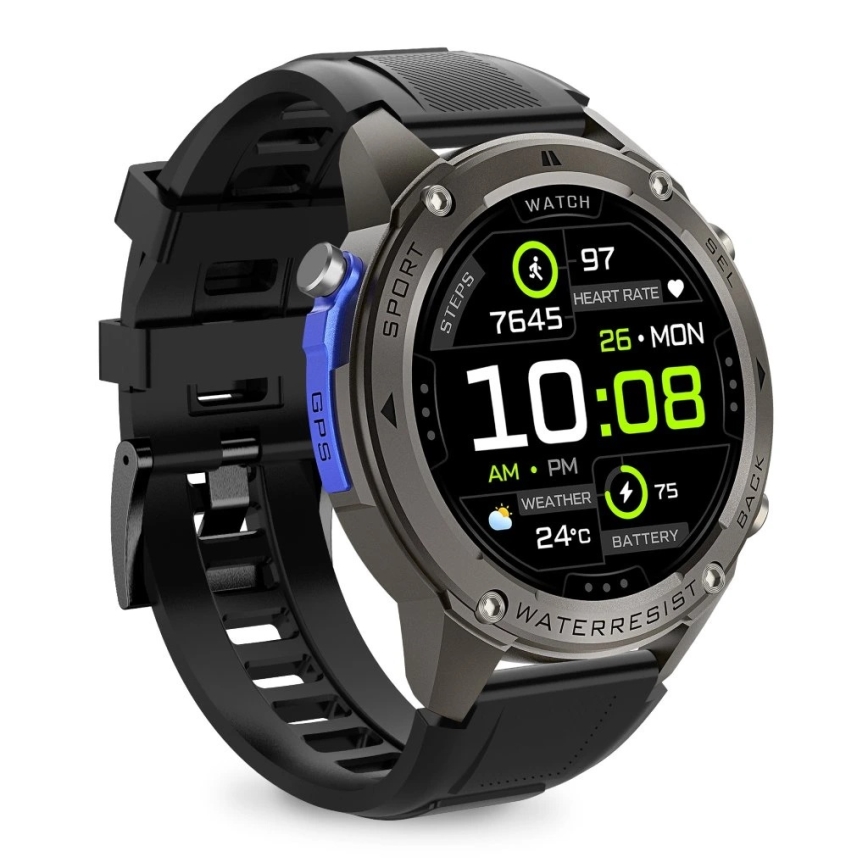 Aligator AW12BK - Montre connectée Watch GPS 500 mAh IP69K noire