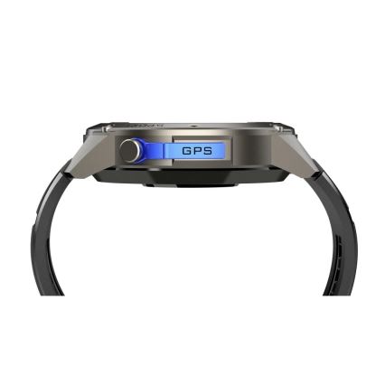 Aligator AW12BK - Smartwatch met GPS, 500 mAh batterij, IP69K, zwart