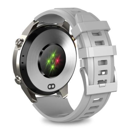 Aligator AW12SR - Montre connectée GPS, batterie 500 mAh, indice IP69K, finition argentée