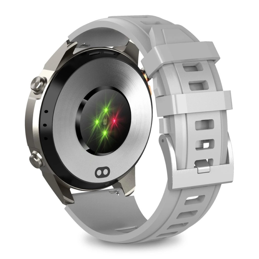 Aligator AW12SR - Smartwatch Watch met GPS, 500 mAh accu, IP69K, zilver