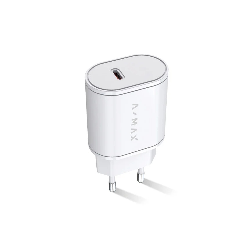 Aligator AX0001V - Adaptateur de charge rapide A-MAX Power Delivery 20W USB-C blanc