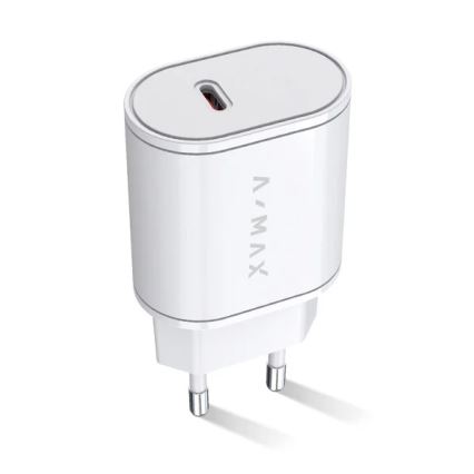 Aligator AX0001V - Snelle laadadapter A-MAX Power Delivery 20W USB-C, wit