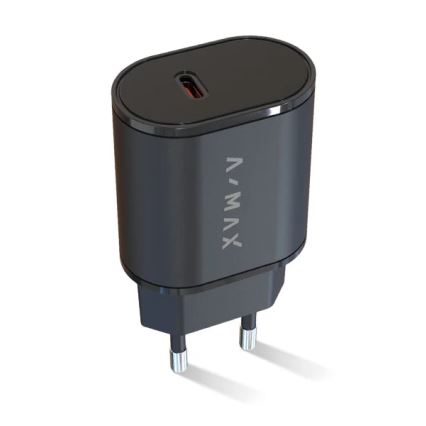 Aligator AX0002V - A-MAX snellader met Power Delivery 20W, USB-C, zwart