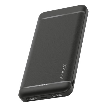 Aligator AX0003 - Batterie externe A-MAX 10000 mAh 3,7 V noire