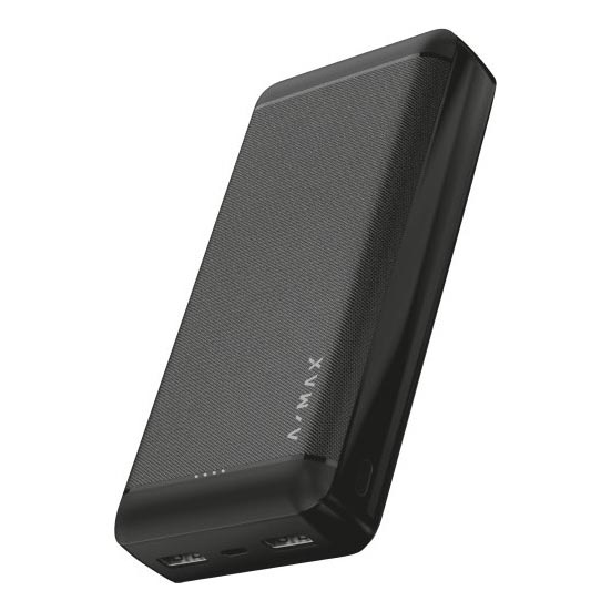 Aligator AX0004 - Batterie externe A-MAX 20000 mAh 3,7V noire