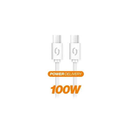 Aligator DATKP47 - câble USB USB-C / USB-C 100W Power Delivery 1,5m blanc