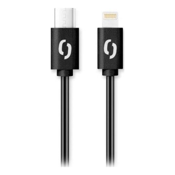 Aligator DATKP50 - USB-kabel USB-C / Lightning 30W Power Delivery 1,5m zwart