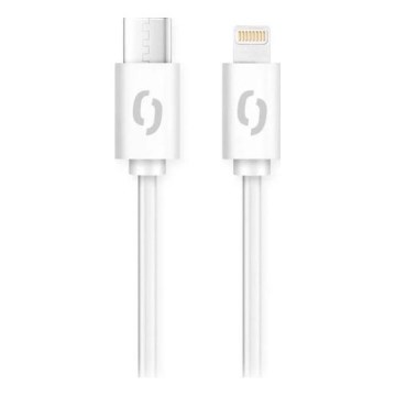 Aligator DATKP51 - USB kabel USB-C / Lightning 30W Power Delivery 1,5m wit