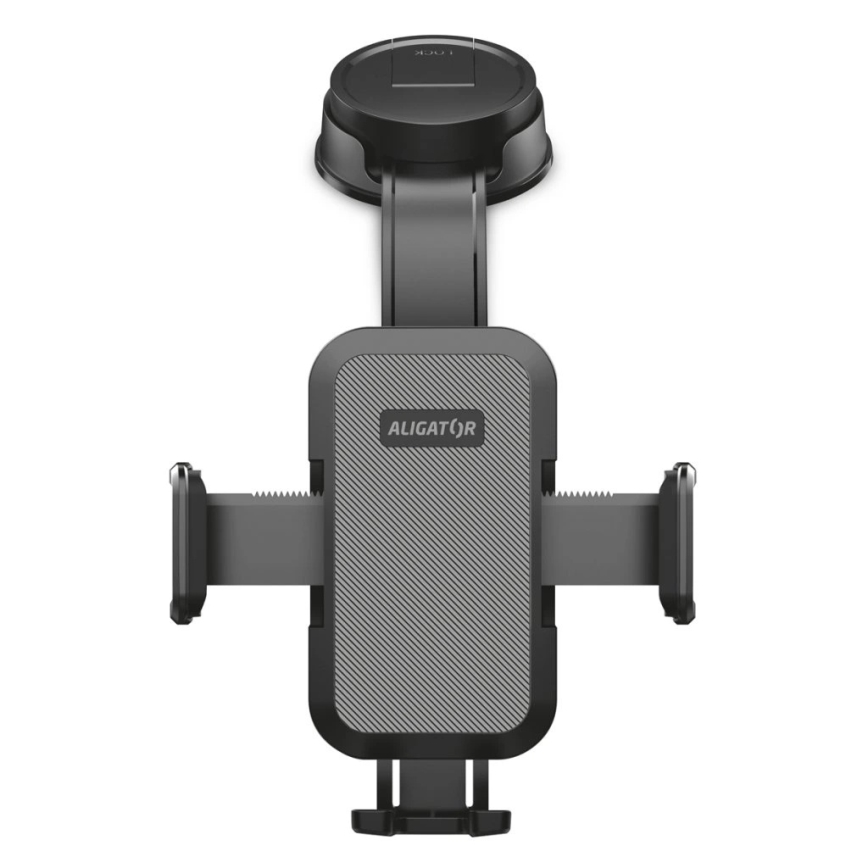 Aligator HA25 - Telefoonhouder voor in de auto met flexibele arm, zwart
