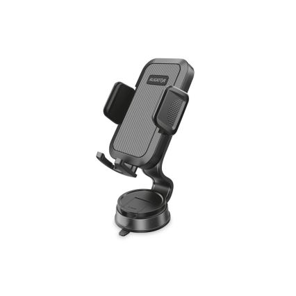 Aligator HA25 - Telefoonhouder voor in de auto met flexibele arm, zwart