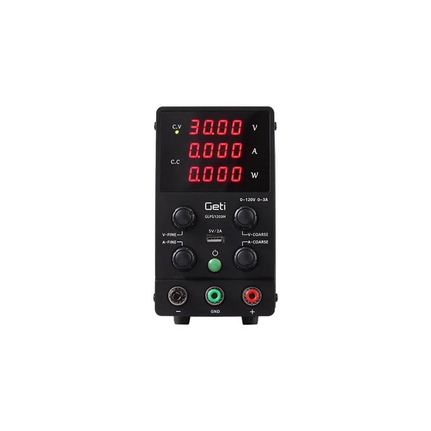 Alimentation de laboratoire GETI GLPS1203H 0-120V/0-3A