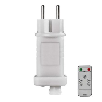 Alimentation pour connexion d'illuminations de Noël 230V IP44 + Télécommande