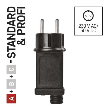 Alimentation pour les connexions des éclairages de Noël 230V IP44