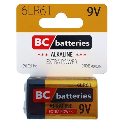 Alkaline batterij 6LR61 EXTRA POWER 9V