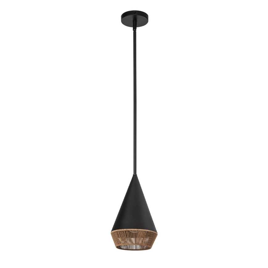 Alora Mood - DAPHNE hanglamp met staaf 1xE27/60W/230V Ø 18,1 cm zwart/bruin