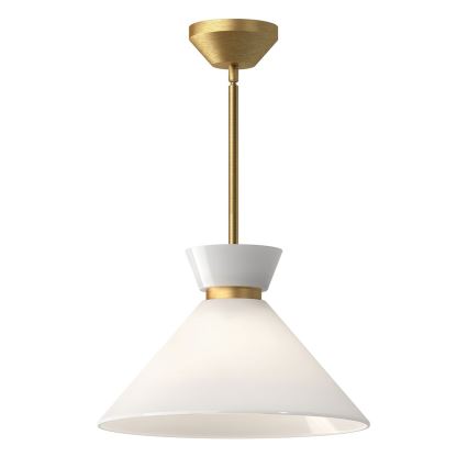 Alora Mood - Suspension sur tige HALSTON 1xE27/60W/230V dorée