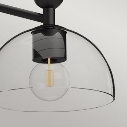 Alora Mood - Hanglamp met stang JUDE 3xE27/60W/230V zwart