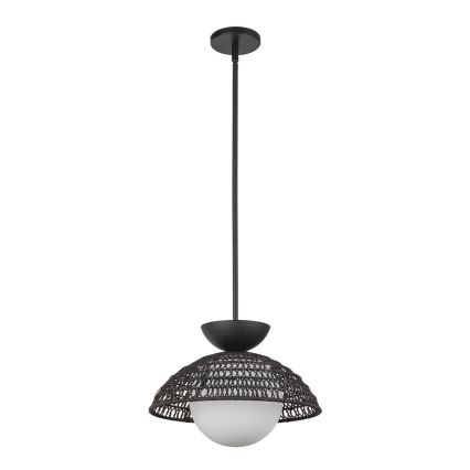 Alora Mood - Hanglamp met stang PERTH 1xE27/60W/230V Ø 37,5 cm zwart