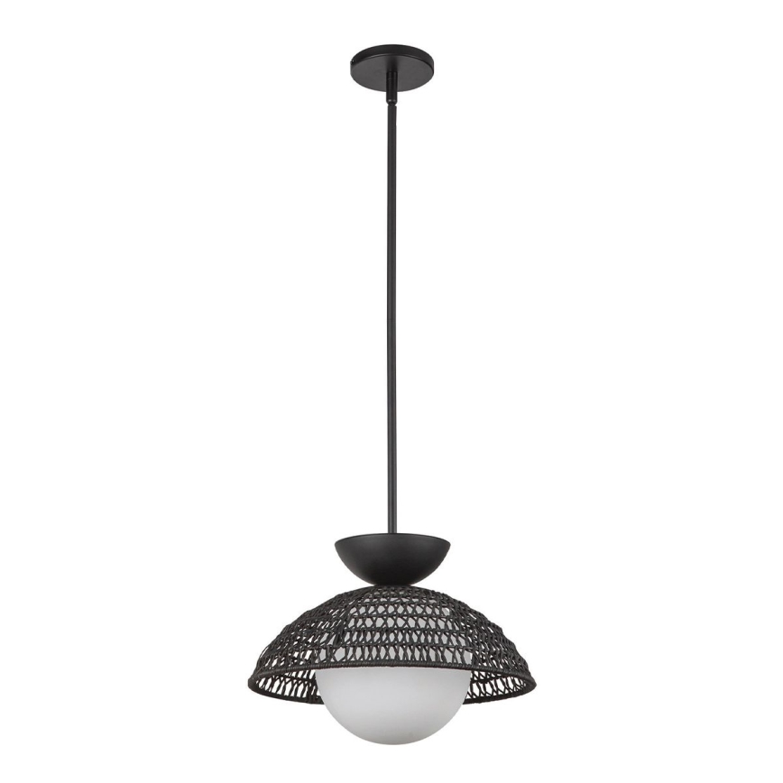 Alora Mood - Hanglamp met stang PERTH 1xE27/60W/230V Ø 37,5 cm zwart